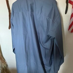 Elegant Slate Blue Men's Dress Shirt